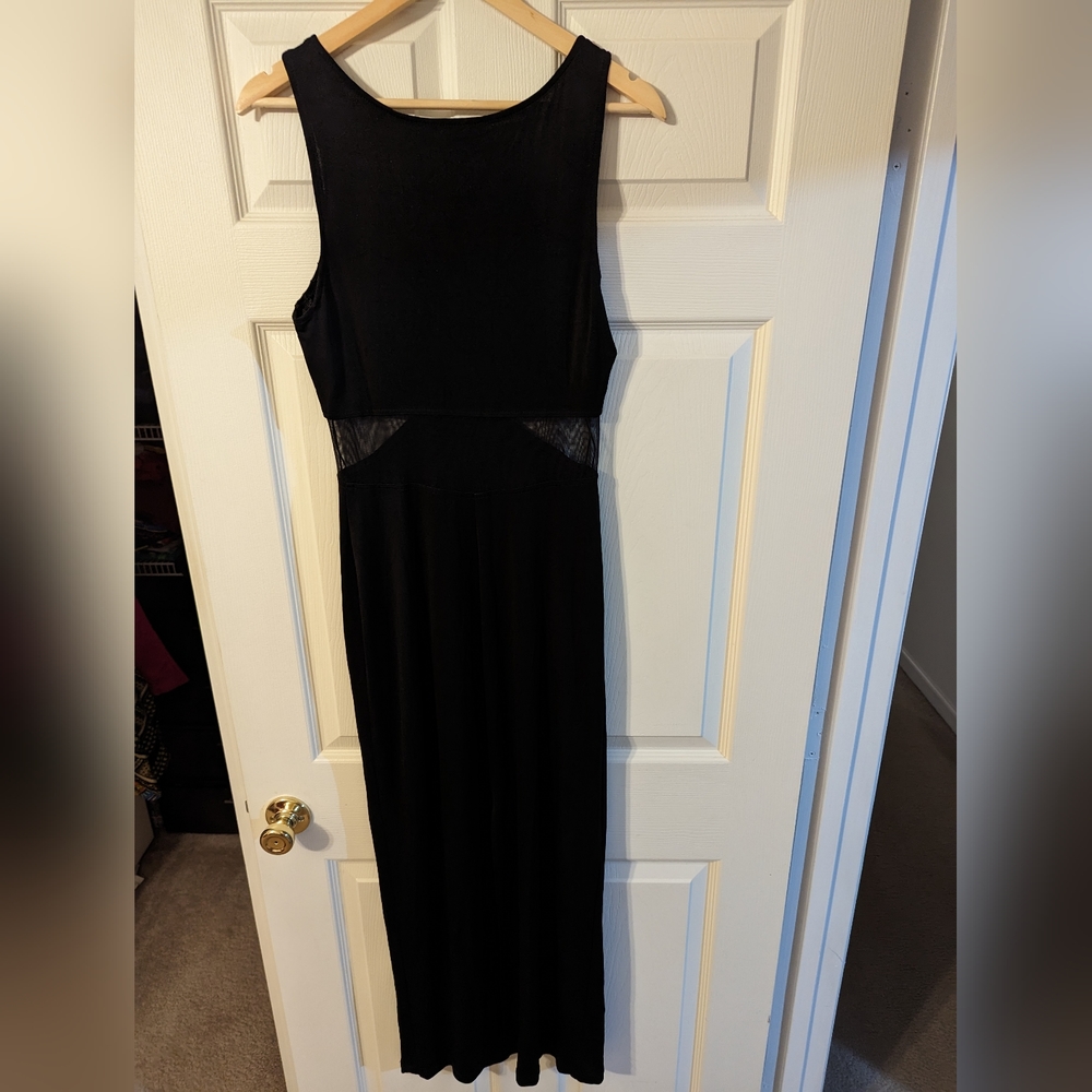 All That Jazz Vintage black dress party formal size large Y2K